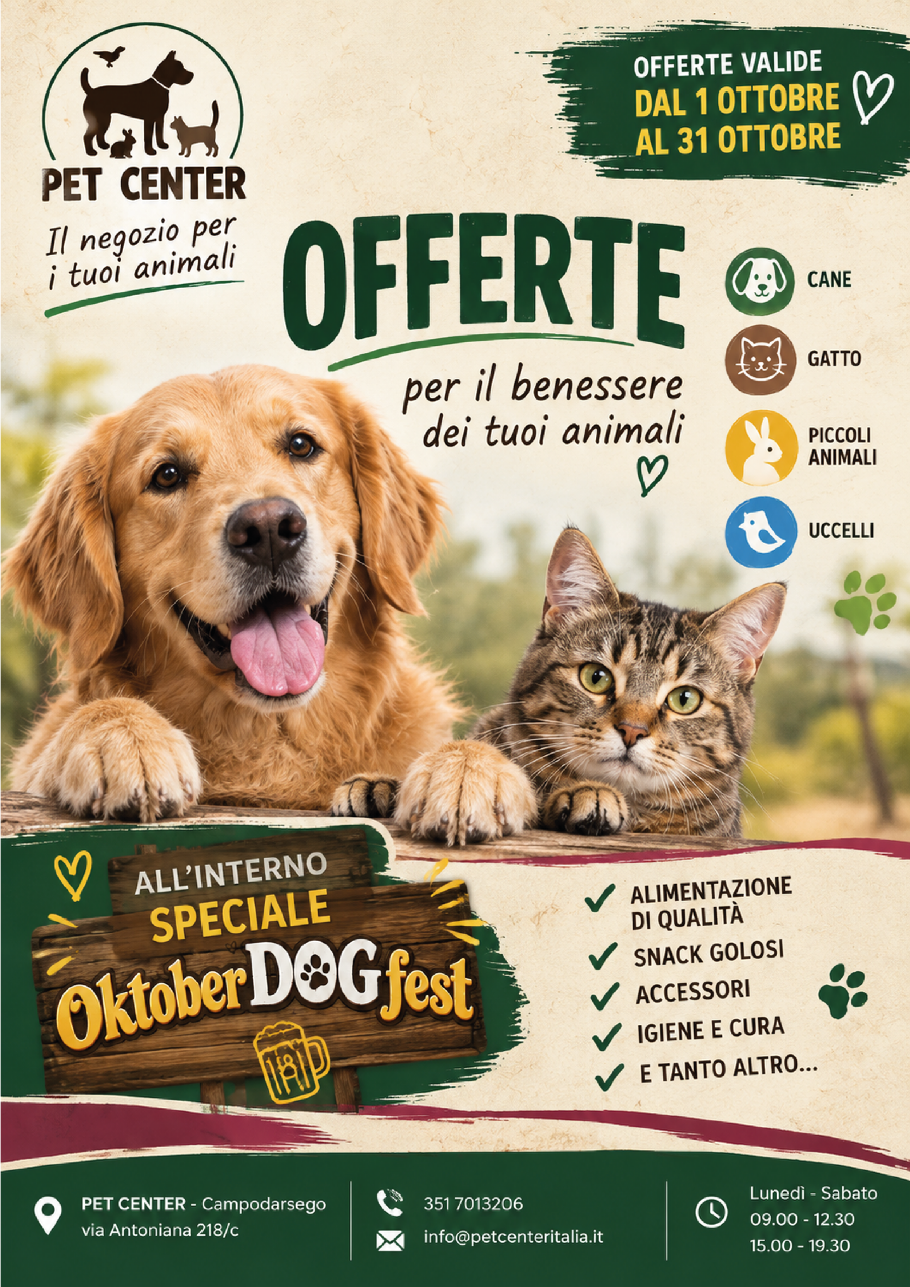 Copertina della promozione Oktoberfestdog 2026 di PET CENTER